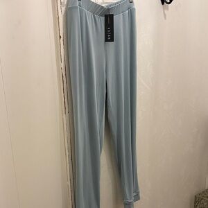 KOZAN Sage Wide-Leg Pants w pockets . Split hem. NWT M, L. Pair w tunic listing
